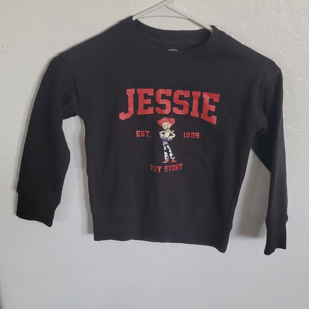 Custom Toy Story Jessie Black Kids Sweatshirt
